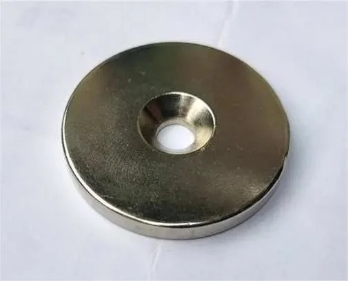 N35-N54 Custom Size Countersunk Screw Disc Neodymium Magnet Magnetic Material