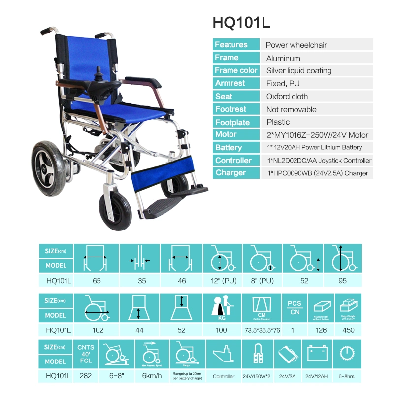 Fonte de cadeira de rodas de alumínio Walker Electronic cadeira de rodas dobra leve cadeiras de rodas eléctricas para a Mobilidade