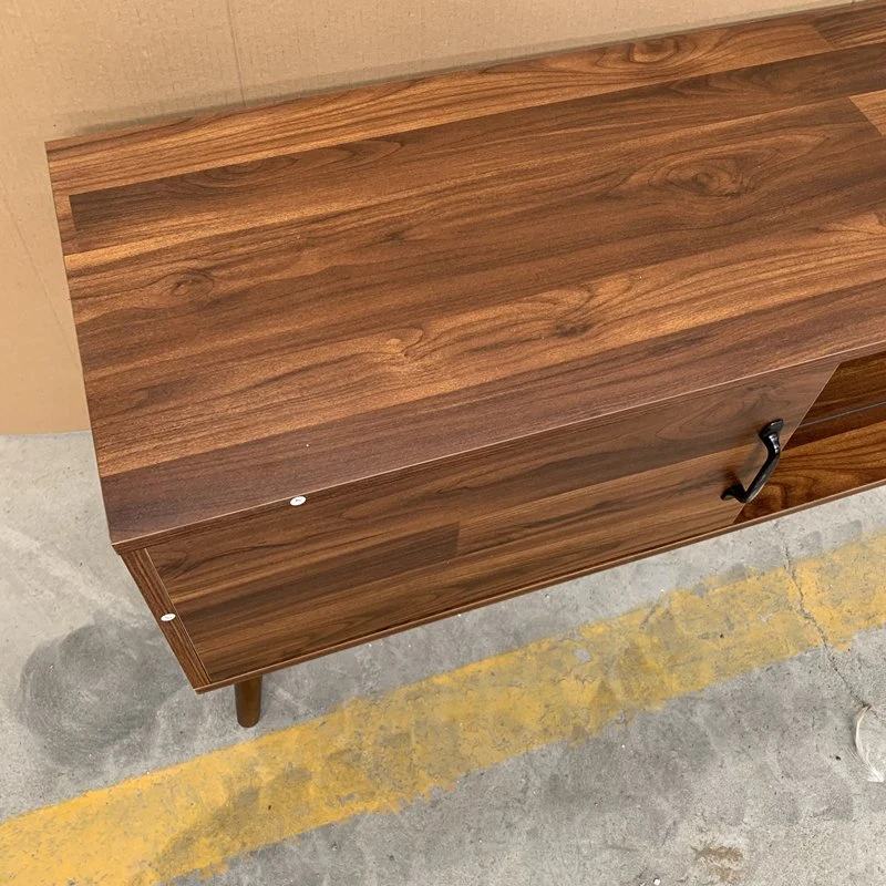 Retro Simple Walnut Color TV Cabinet 0586