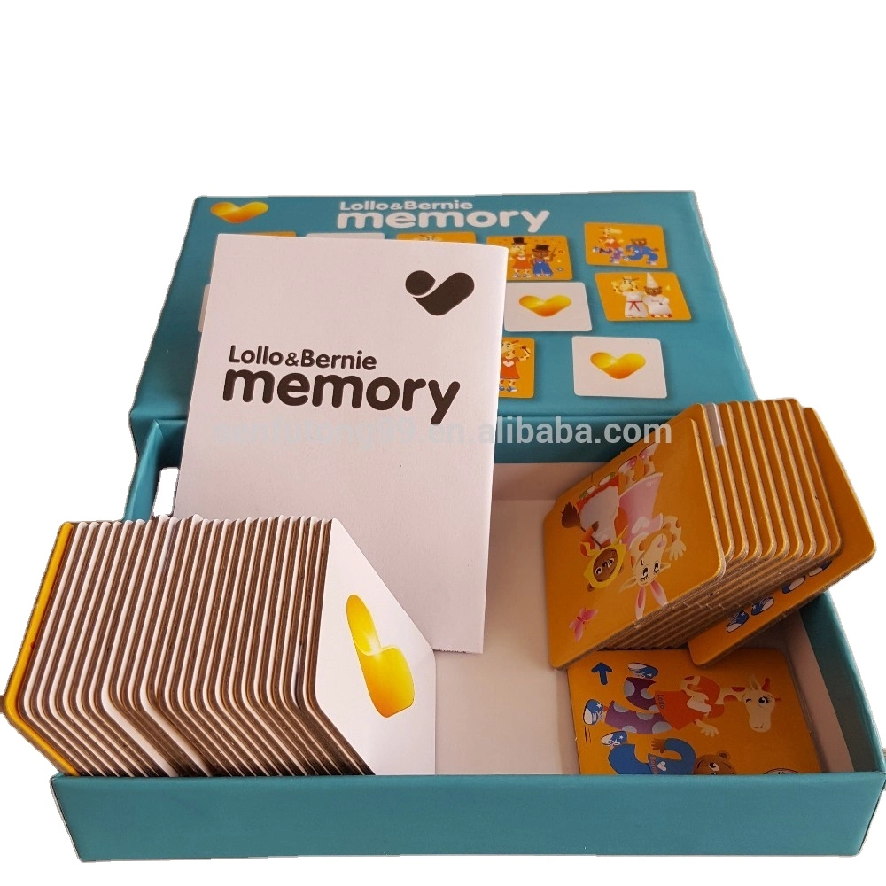 Fabricação papel Crianças memória Jogos de cartões educacionais