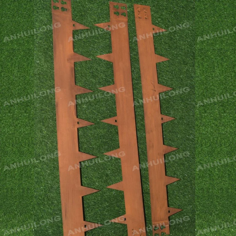 Corten Steel Rasen Kanten Metallzaun Flexible Grenze