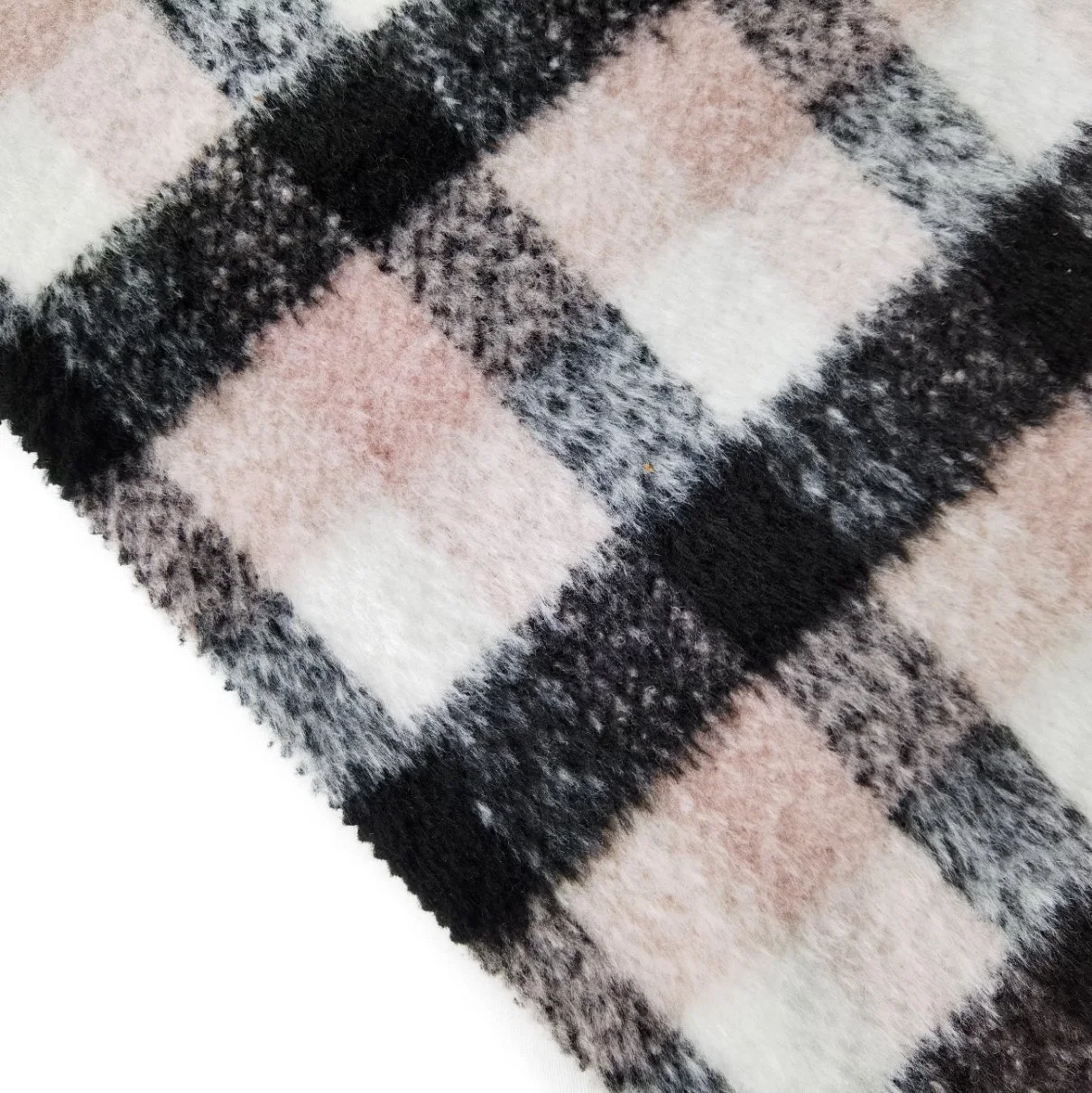 New Fashion Metallic Stretchy Woolen Yarn Dyed Tweed Fabric for Winter Coat