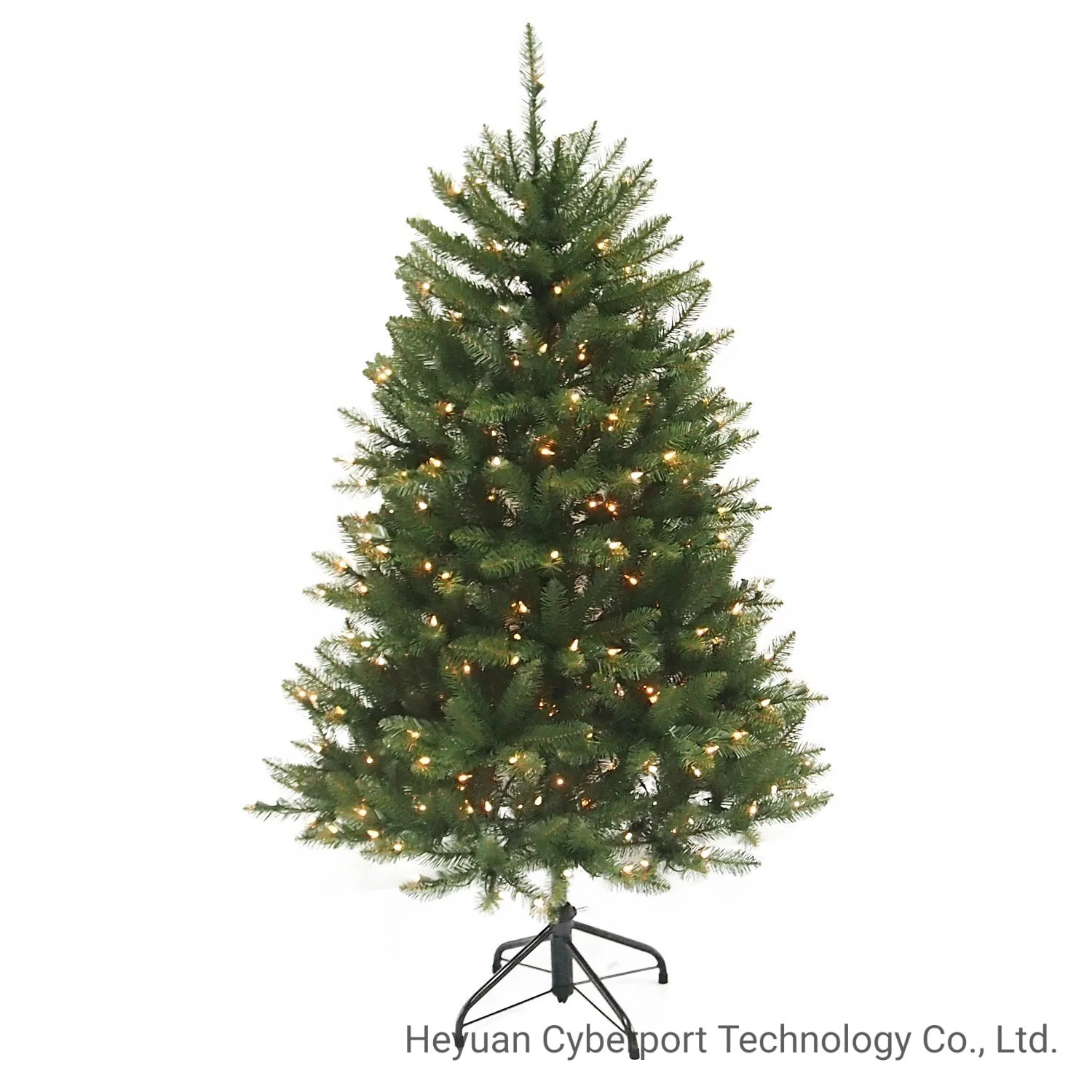 Decoração de Natal de fábrica 3FT Fir Canadense Artificial grande árvore verde de PVC Faux pequena árvore de Natal