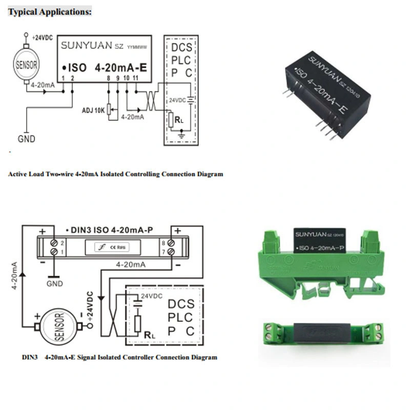 0.2% Accuracy Level 4-20mA Sensor and Medical Equipment Signal Acquisition