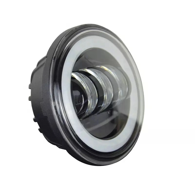 Lámpara auxiliar LED redonda de 4,5" 4 1/2" 30W" para Harley motocicleta pasando Fog Light