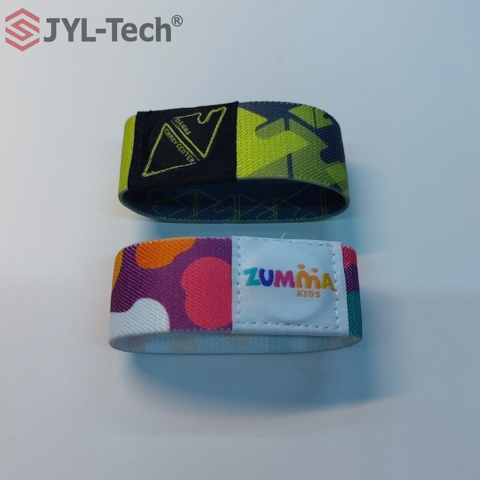 Personalizedl RFID Wrist Band Elastic Custom Fabric Wristband for Events