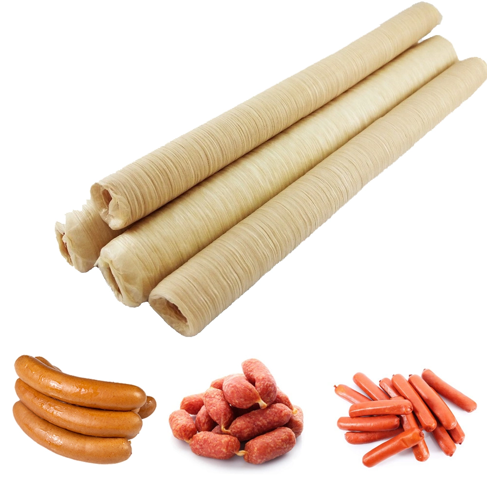 Chinese Edible 16mm Caliber Collagen Casings for Freshly Marinated Air-Dried Sausages