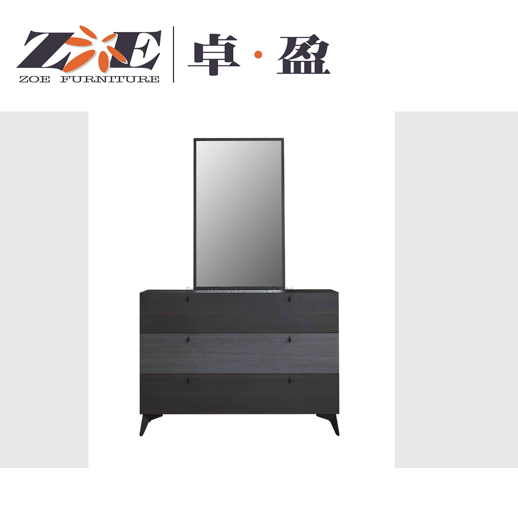 Factory Direct Selling MDF Bedroom Furniture Dresser with Mirror and Stool