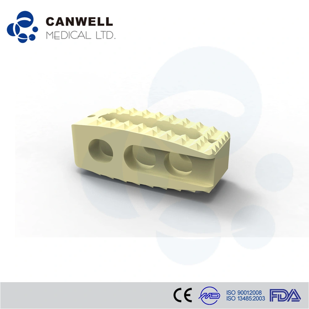 Canwell Posterior Lumbar Interbody Fusion System Peek Plif Cage Instrument with Ce, ISO Certificate Names of Orthopedic Surgical Spine Instrument