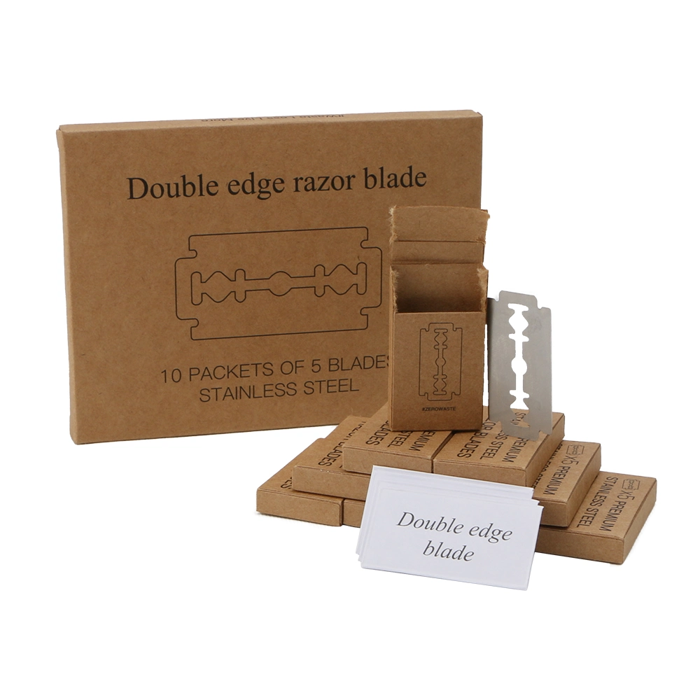 Eco Friendly Box Package Safety Razor Shaving Blade Stainless Steel Double Edged Razor Blade