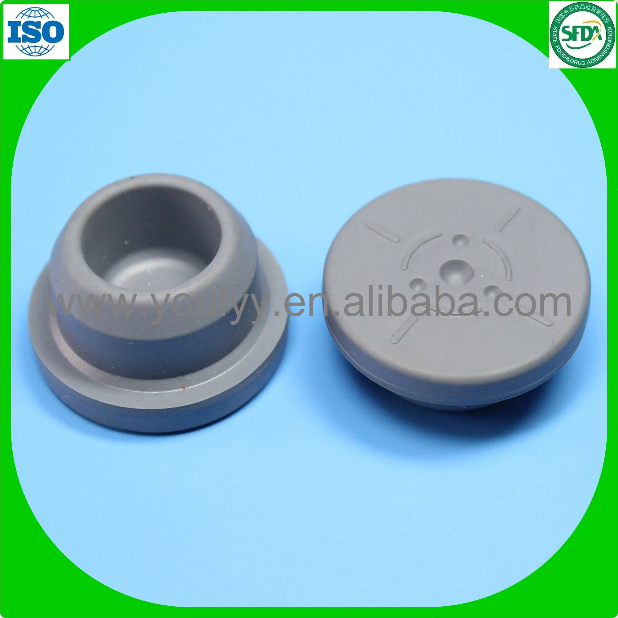 Glass Vials Rubber Stopper Cap