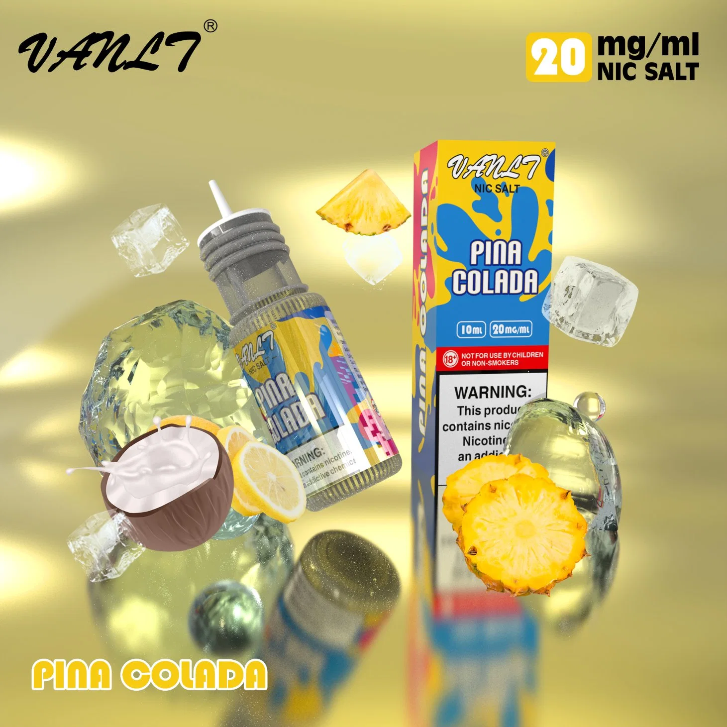 Plástico E-Liquid 10ml Pet botella E jugo con queja TPD Tapa y punta