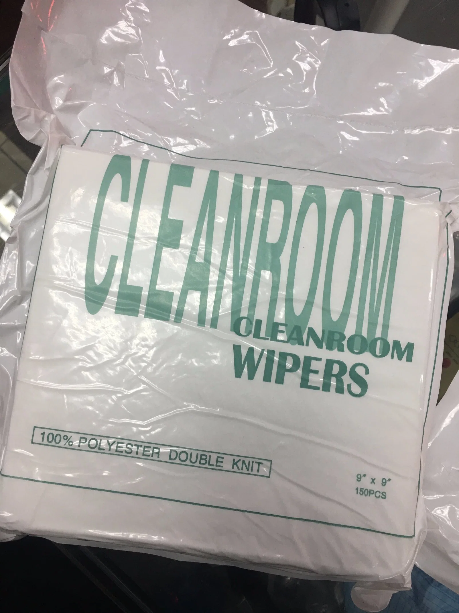 100% Polyester Clean Room Wiper Industrial Cleaning Cloth