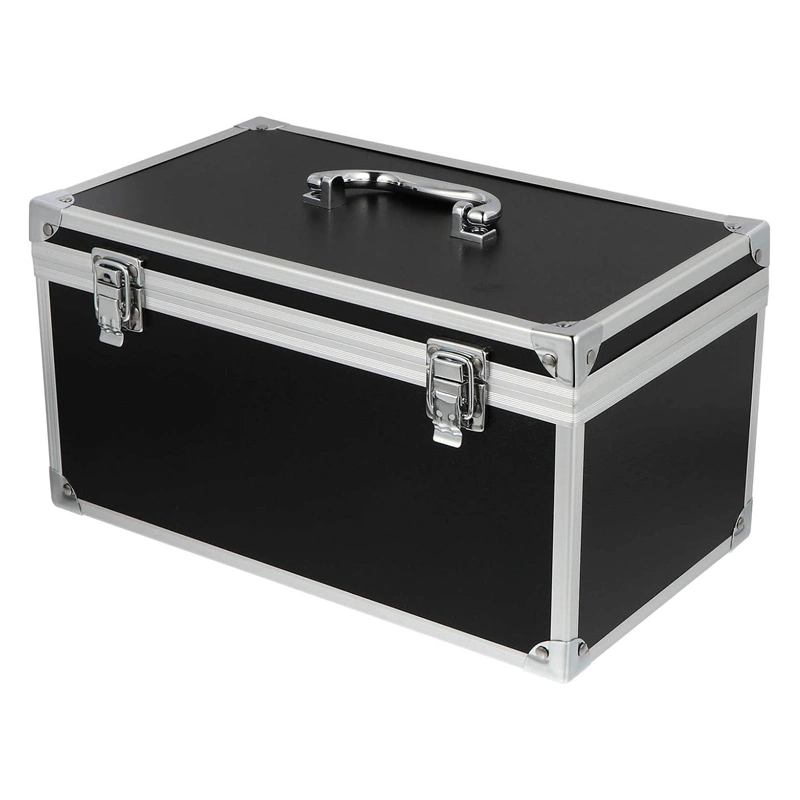 Custom Portable Black Waterproof Carrying Case Aluminum Hard Tool Storage