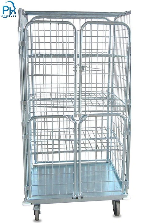 840*700*1700mm Roll Cage Trolleys Roll Container Logistic Cart