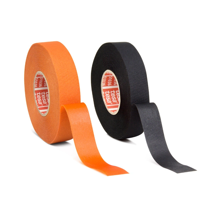 High Abrasion Protection Adhesive High Heat Harness Tesa 51036 Fabric Tape for Wire Bundling in Automotive Appliances