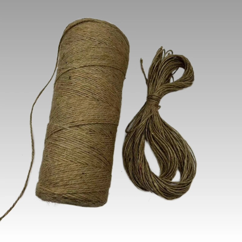 100% natürliche verdrehte Jute Hanf Twine Hanf Verpackungseil für Verkauf für Verpackung, Dekoration, Gartenarbeit