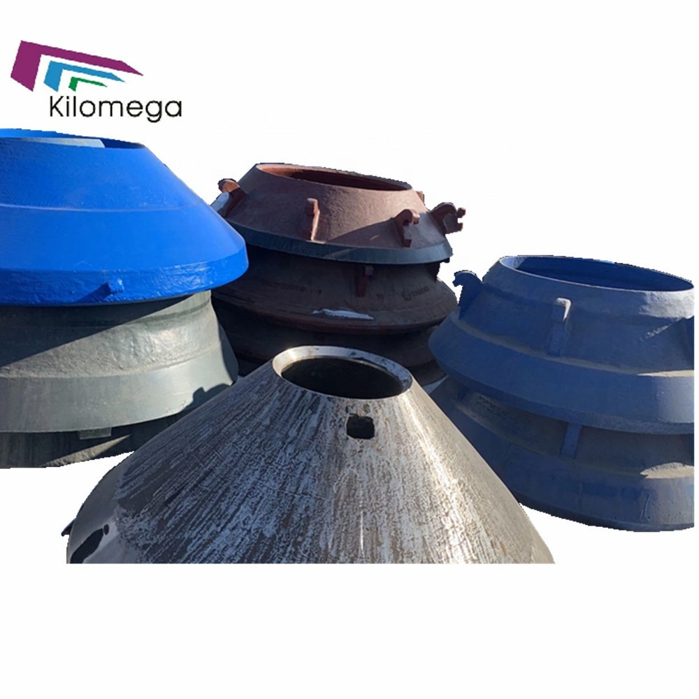 Replacement Parts High Manganese Bowl Liner and Mantle Cone Crusher