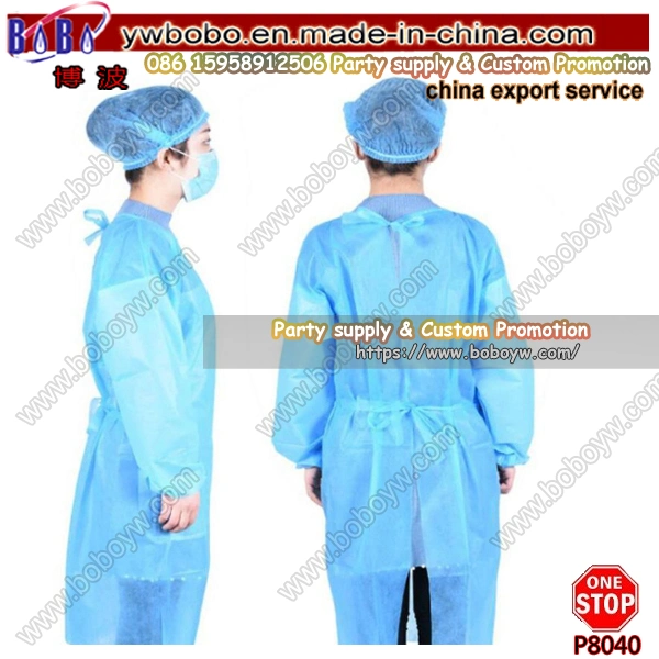 Medical Disposable SMS Protective Disposable Coverall Disposable Medical Supply Surgical Doctor Gown (P8019)