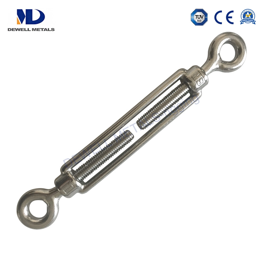 Stainless Steel AISI316 or AISI304 Polished Us Type Turnbuckle with Jaw and Jaw