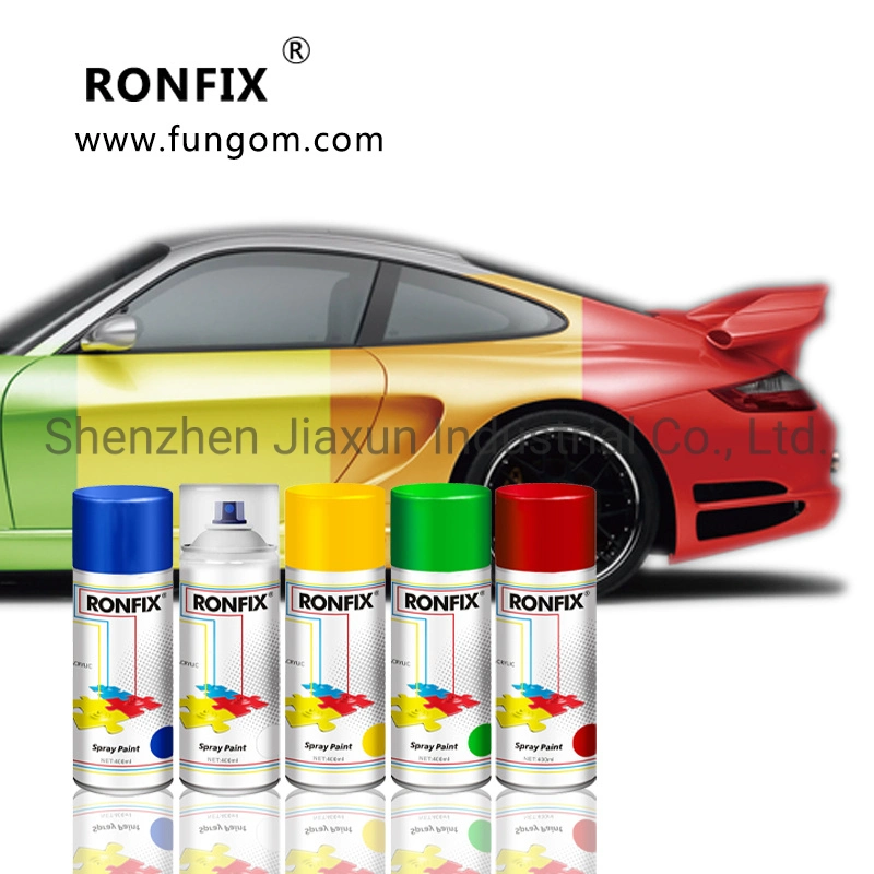 Ronfix Innen-Außen-Sprühfarbe, Aerosol Acryl-Farbe Spray Farbe für Holz, Glas, Auto Wand Metall, Allzweck-Spray-Farbe 400ml