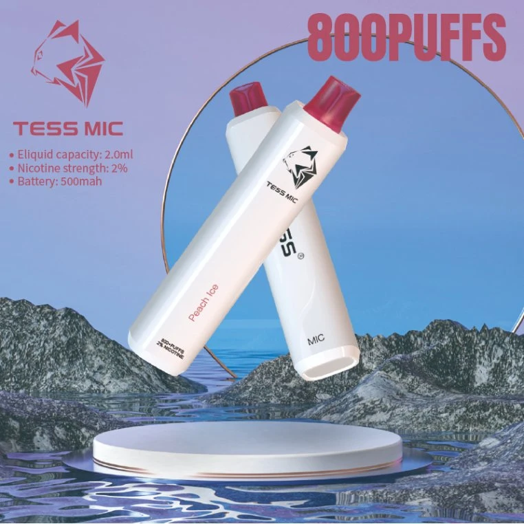 Tess 2023 New Product vape Pen 800puffs Disposable/Chargeable Vape Factory Directly Tess Mic