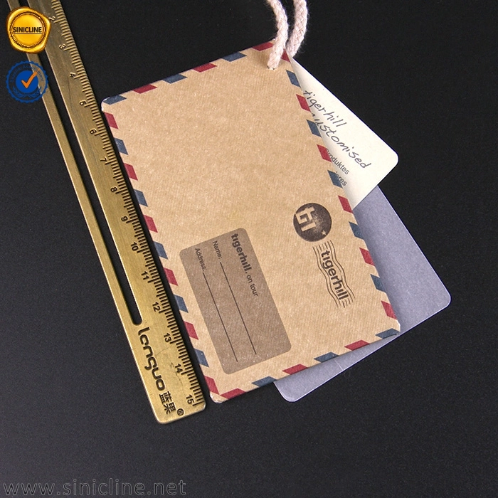 Impressão personalizada Sinicline a kraft reciclado cartões de saudação