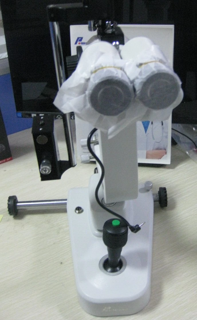 Microscope à lampe à fente portable pour l'électronique optique de l'hôpital (MS-5S)