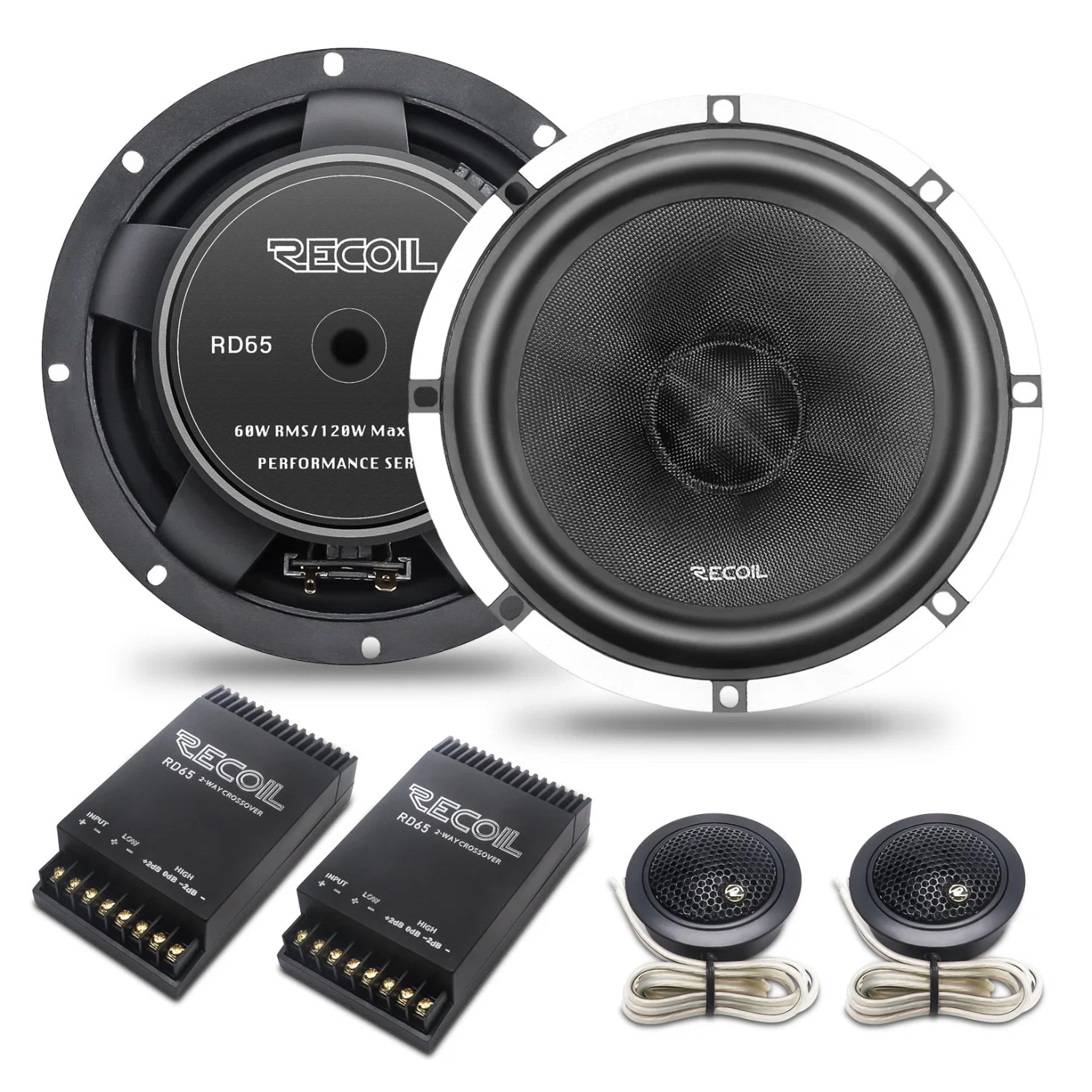 Edge Rd65 Performance Series 6.5-Inch Car Audio Component Speaker System