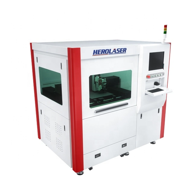 Laser de fibra CNC Herolaser Precision Cut Gravura de corte da máquina para componentes eletrônicos chapa metálica de Hardware