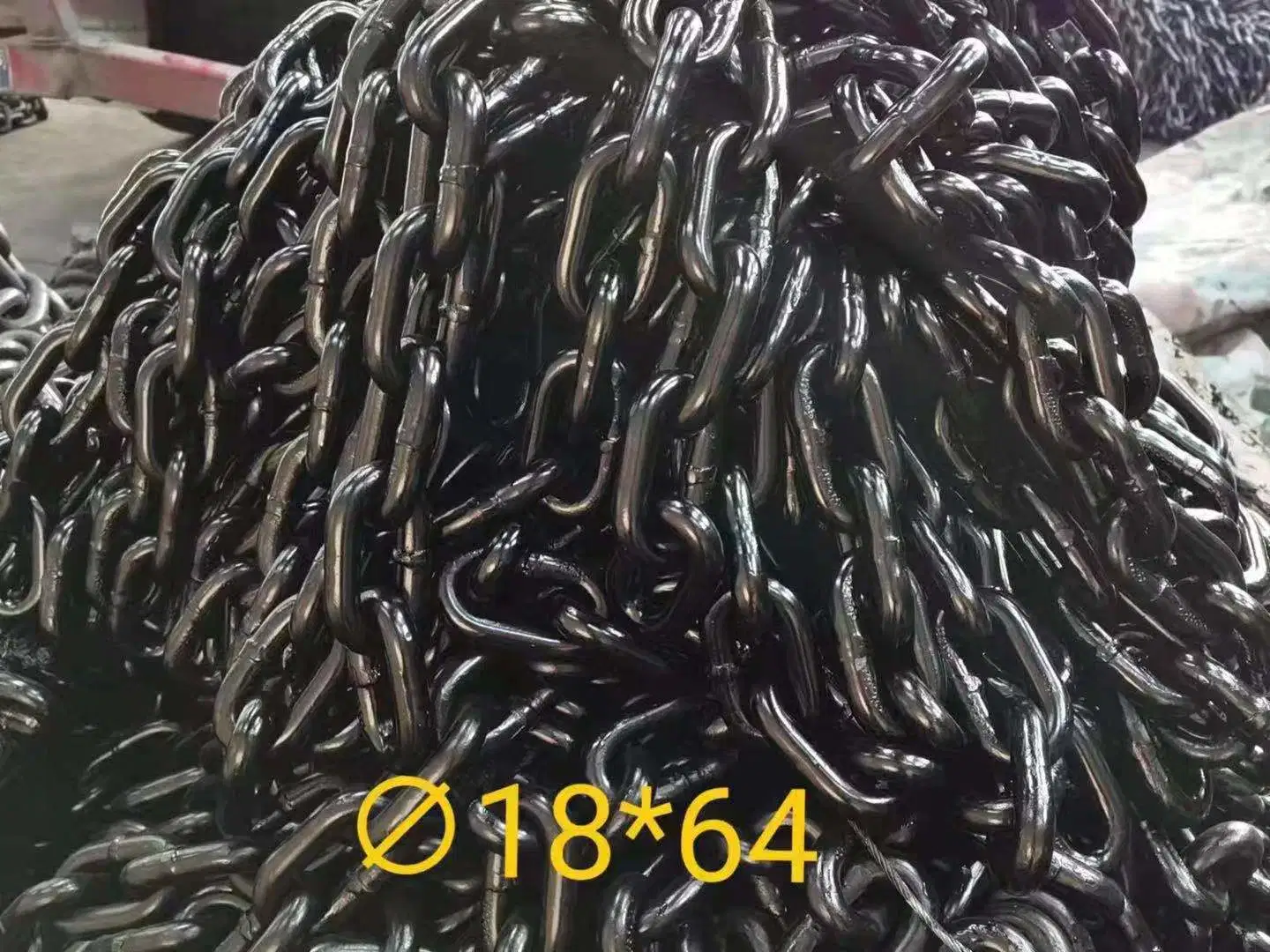 High Strehghth Mining Chain 20mn2 25mnv Schwarz lackiert 14× 50/30× 108/42× 146mm für den Kohlebergbau mit gutem Feedback