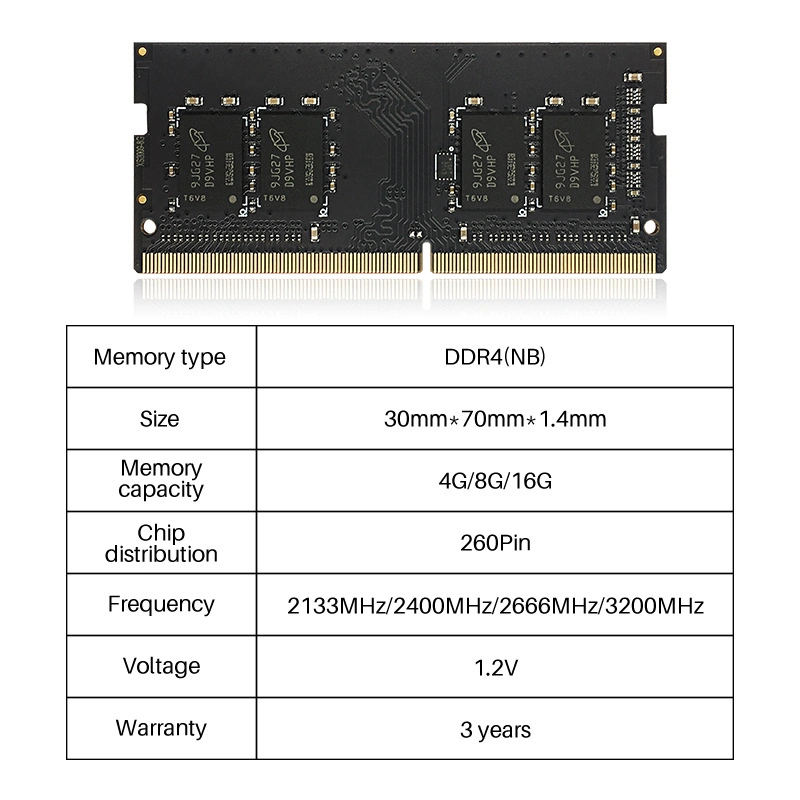 DDR4 4G 8g 16g Laptop Memory