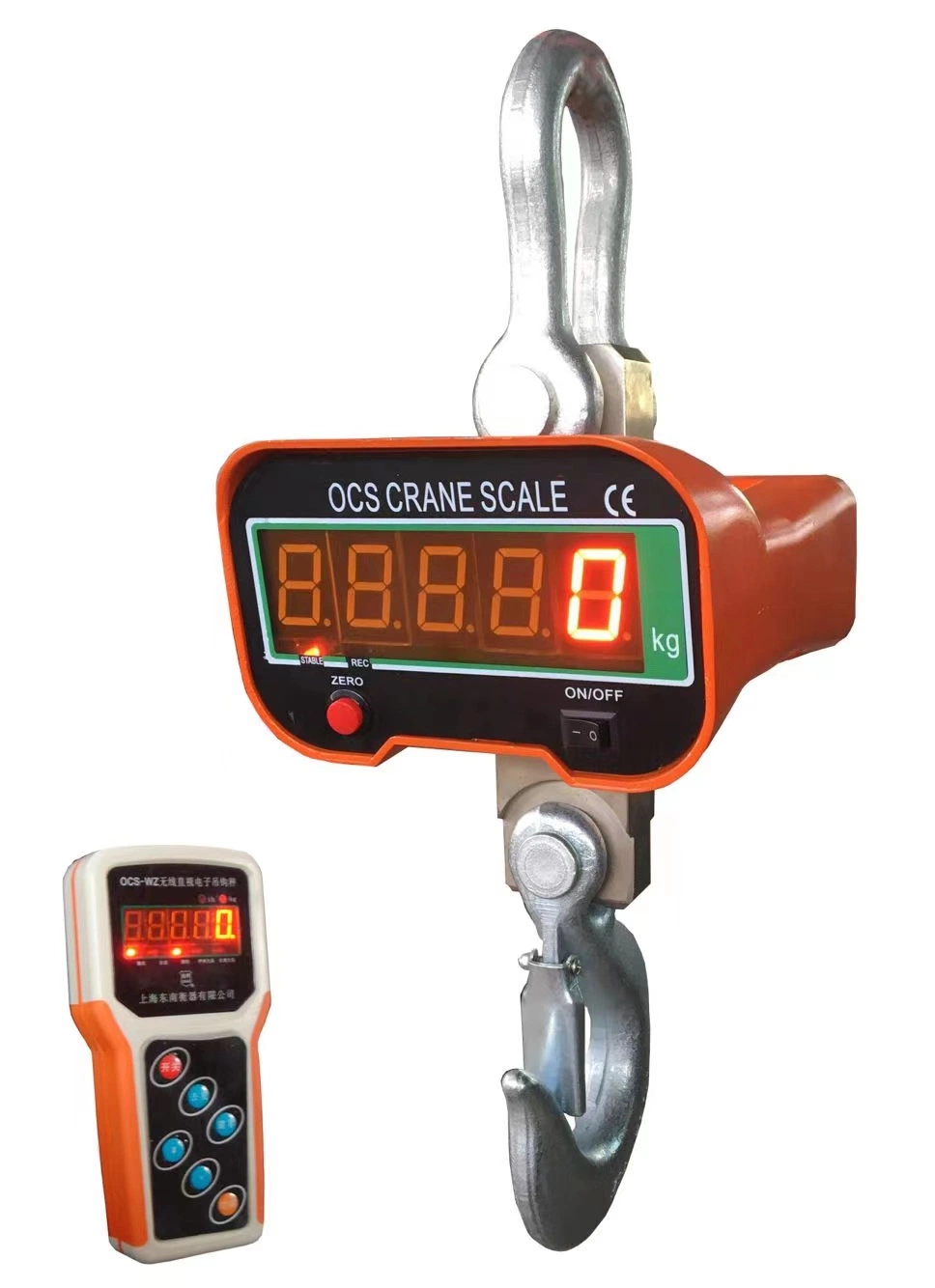 Fácil control remoto inalámbrico digital peso electrónico de la grúa de OCS Báscula colgante con pantalla LCD/LED