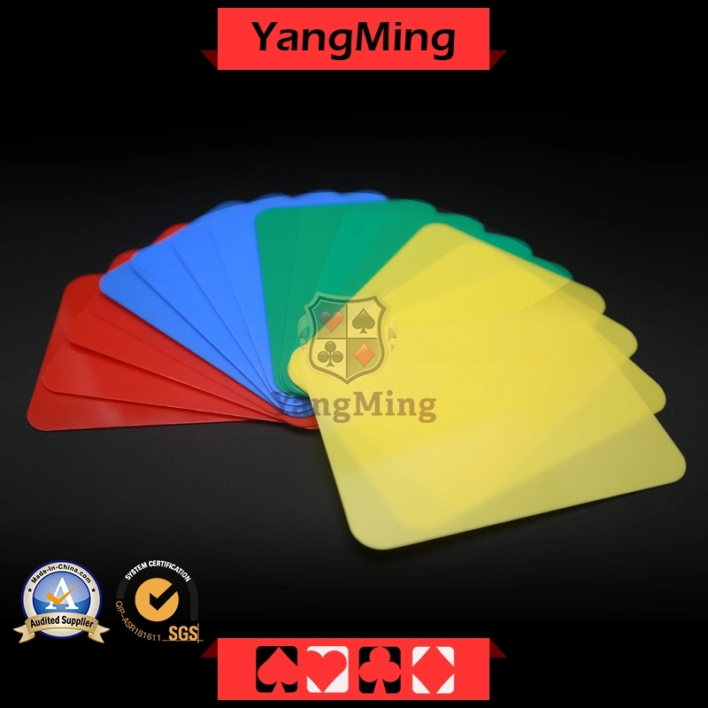 Carte à jouer au Poker Casino en plastique de Découpe avec carte de qualité et service personnalisé quatre couleurs