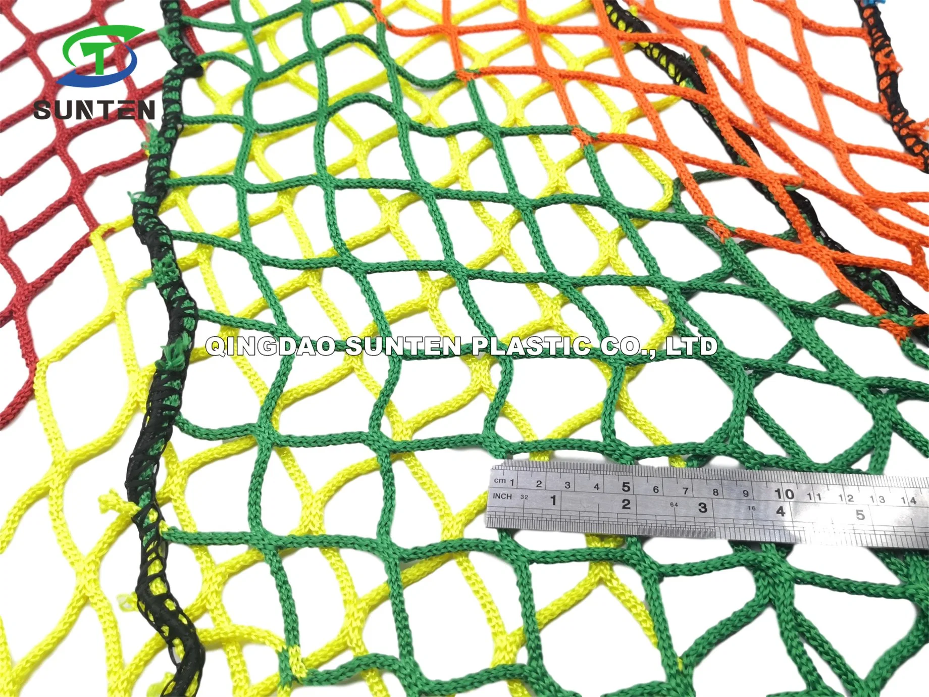 Heavy Duty Rainbow High Safety Knotless Military Style Cargo Climbing/Anti Falling/Safety Catch Net