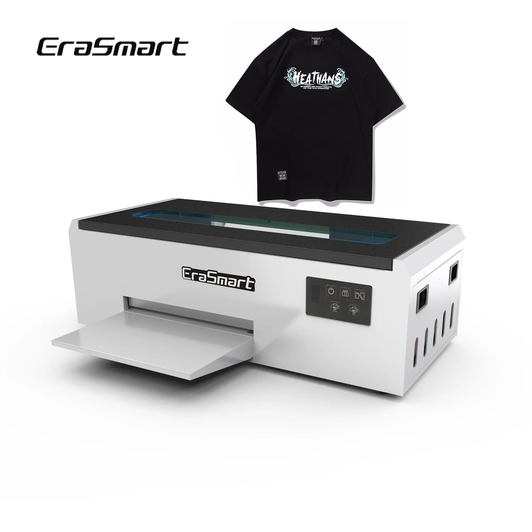 Erasmart Professional Small Digital A3 A4 L1800 White Toner Roll Transfer Pet Film Cloth Fabric Dtf Printer Direct to Film Bags Printing Machinery