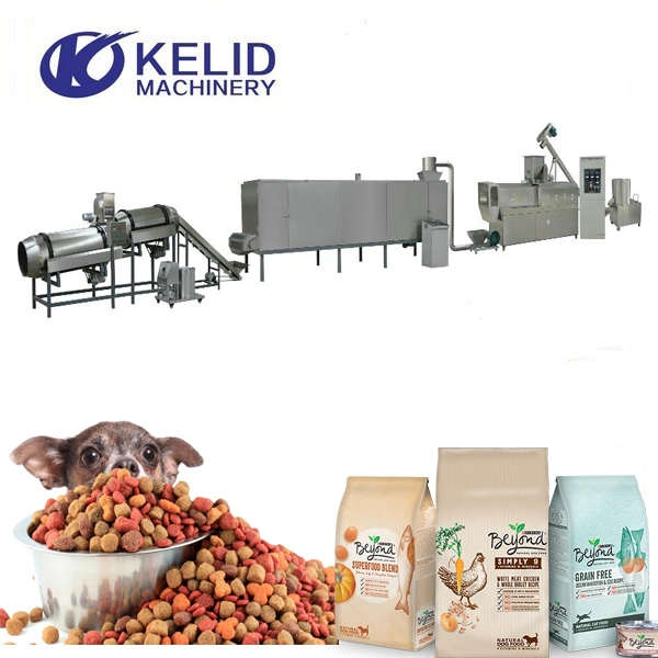 La ligne de production des aliments pour animaux de compagnie d'animaux Aliments pour chiens Aliments pour poissons de la machine Making Machine