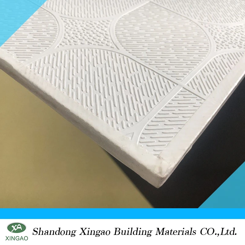 PVC Laminated Gypsum Ceiling Tiles with Aluminum Foil Backing