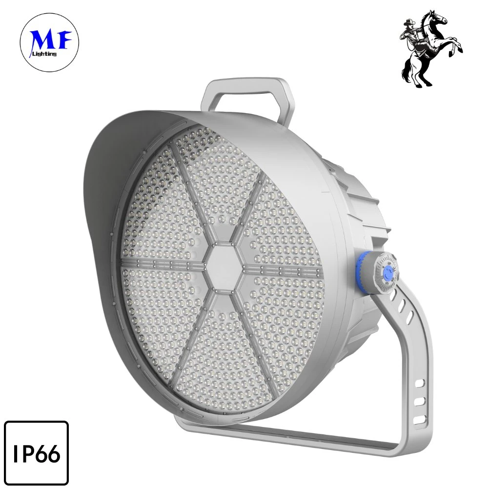 Factory Price 150lm/W Aluminum 800W IP66 Waterproof Outdoor Stadium Airport Seaport Lighting Fixture Wharf Light Construction Site Light LED High Mast Light