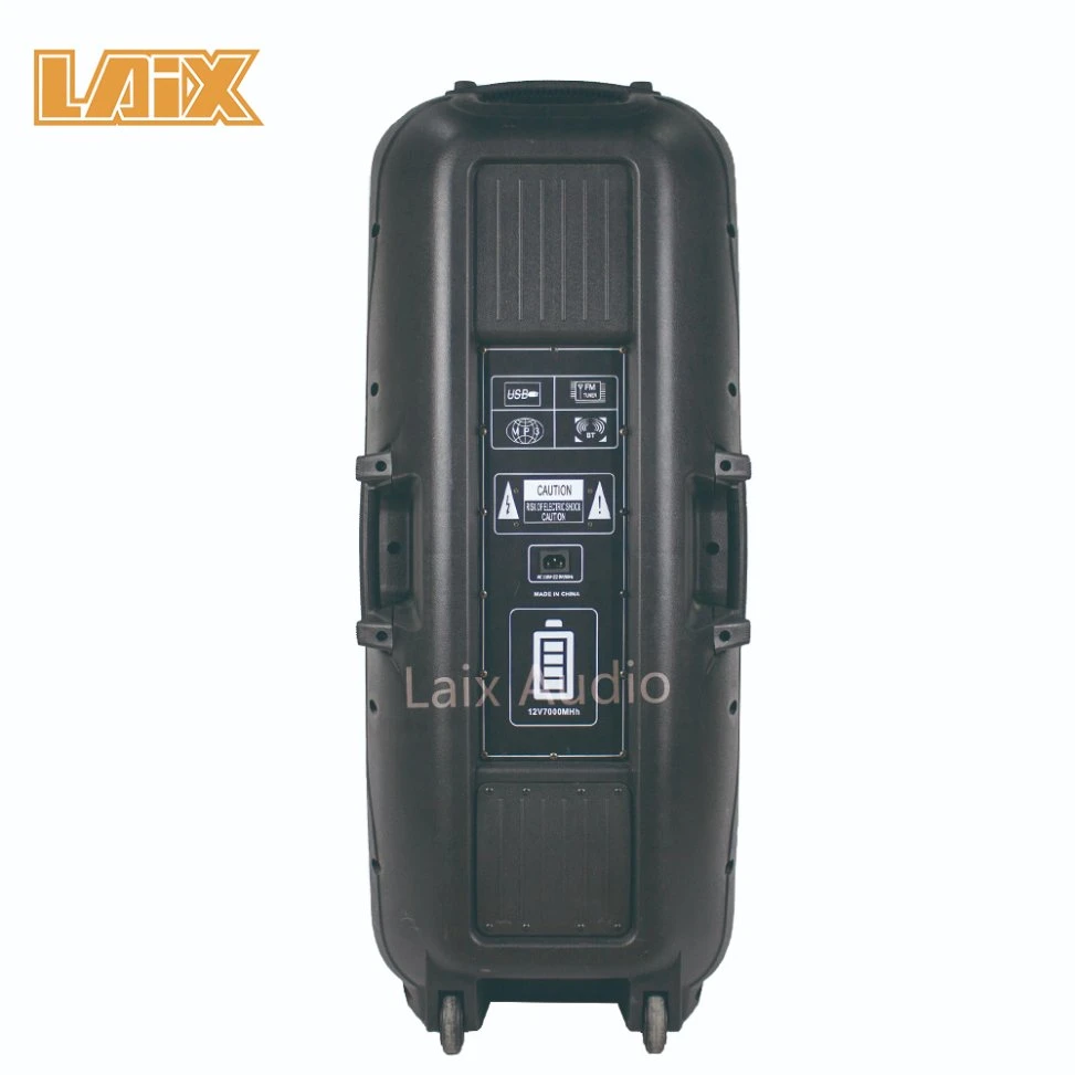 ABS Plastic Cabinet Built in Amplifier Active Speaker Party Multifunction Trolley DJ System Luggage Speaker with 12 Inch Bass