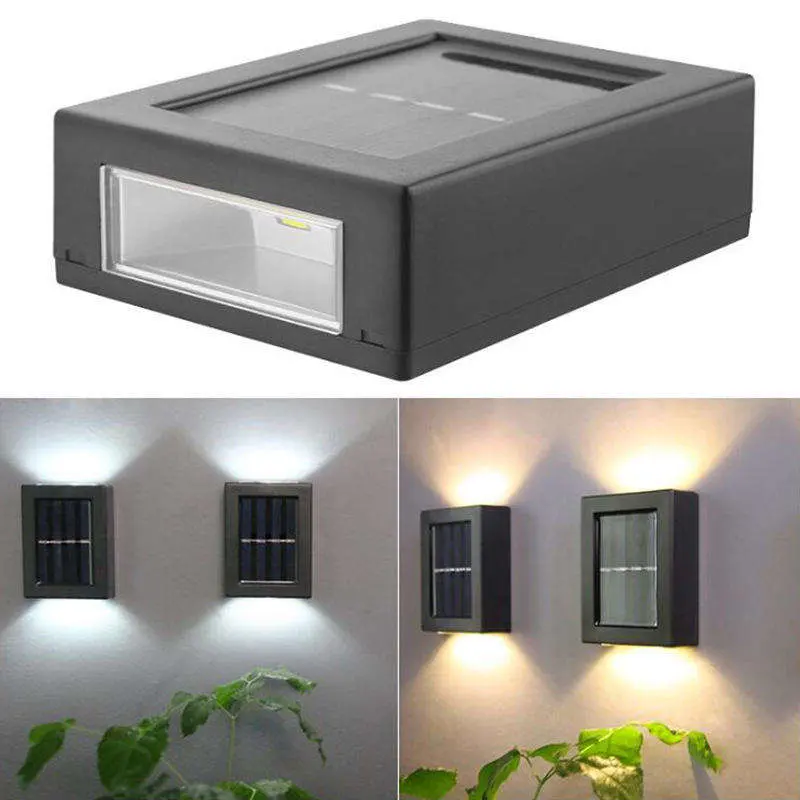 Wireless up and Down Luminous Morden Lamps Solar Wall Light of Garden Outdoor Landscape Lighting