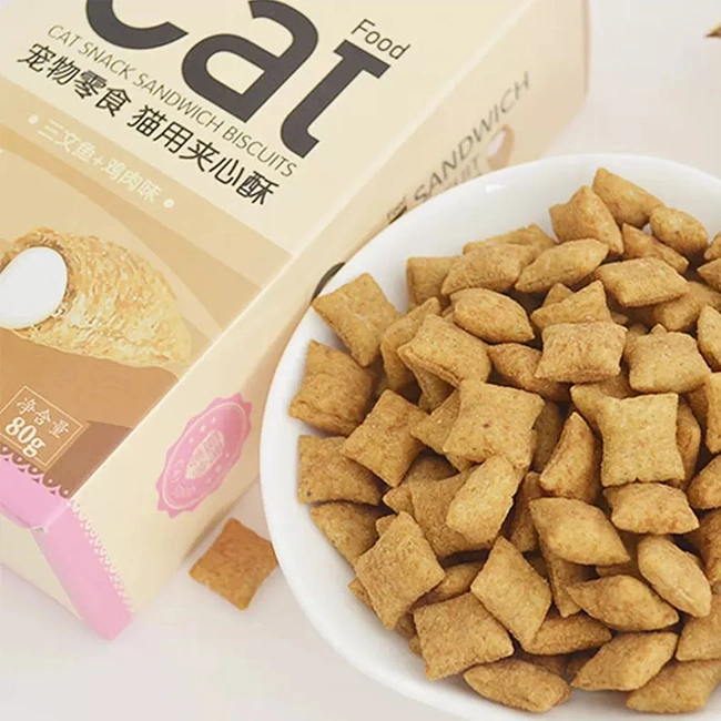 Frango com biscoitos de peixe Fornecedor de alimentos para Animais de Estimação Cat