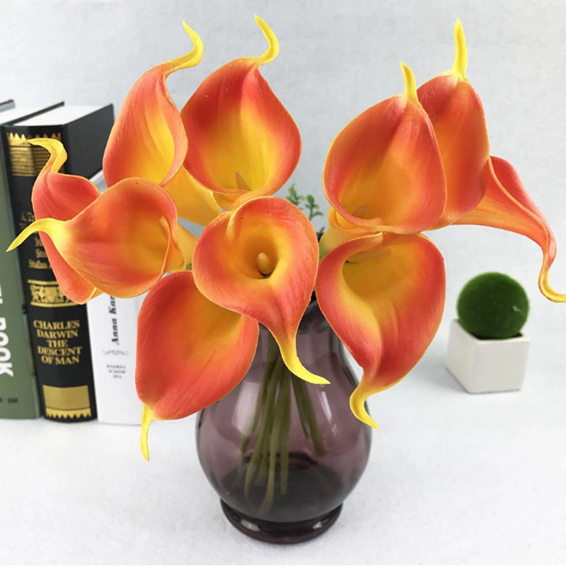 Calla Lily mariage bouquet de mariée Lataex vraie touche Fleur artificielle