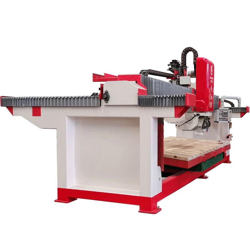 Hualong Stone Machinery Infrared Bridge Saw Laser Stone Tile Cutter CNC Cutting Machine for Marble, Granite, Quartz Kitchen Countertop Making