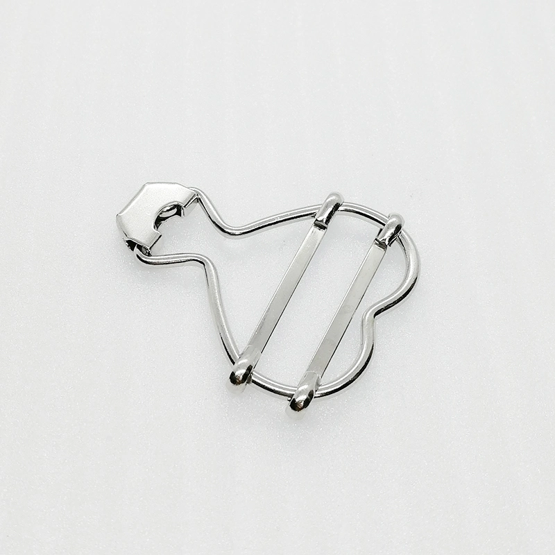 Fashion Heart Shape Suspender Buckles Strap Adjuster Fastener Clip for Garment Metal Buckles