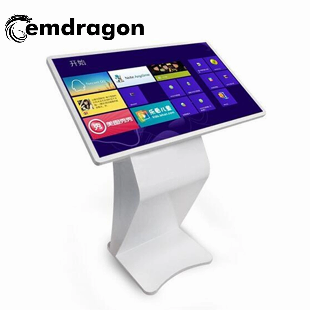 42 Inch Multimedia Information Kiosk Floor Standing Landscape/Horizontal Totem LCD Ad Player