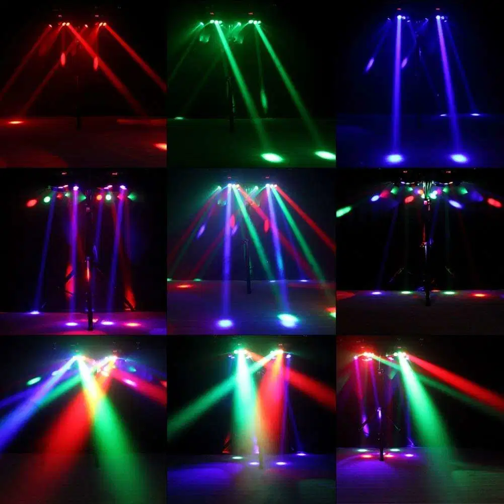 LED Mini 9 Head Bird Shaking Head Stage Effect Light