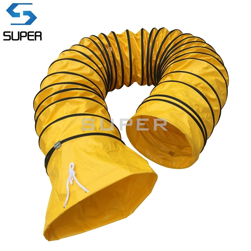 14" X 5m Yellow Color Fire Proof Flexible Ventilation Air Duct