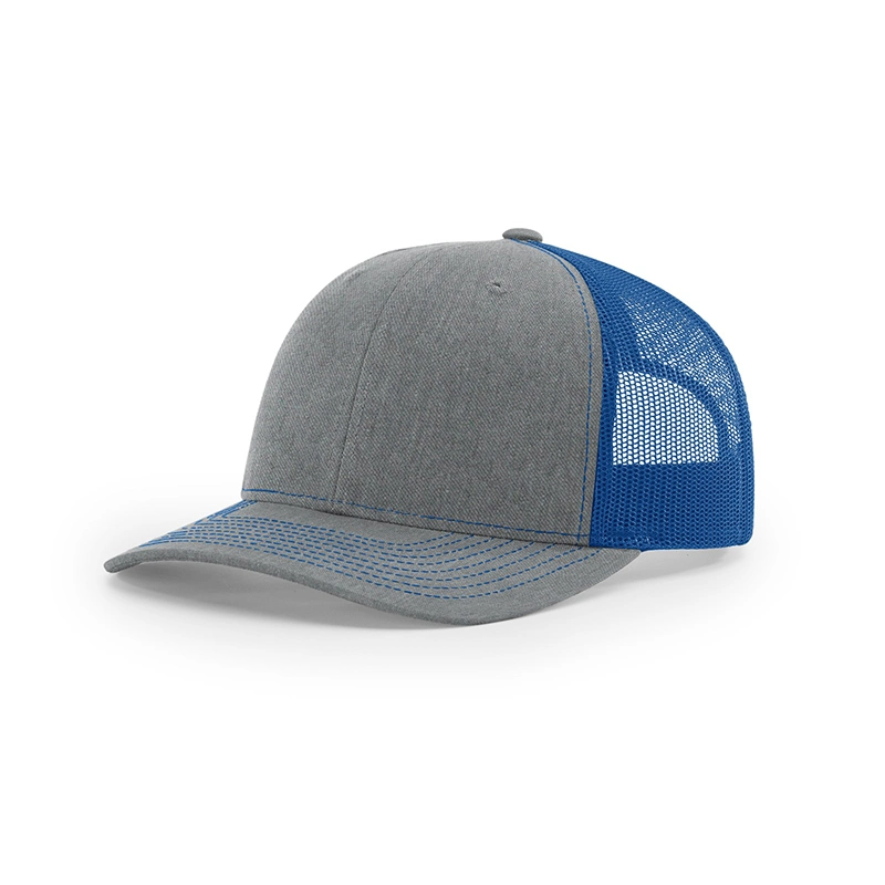 Trucker Hat Cap RC112-S037 Split Heather Grey Royal