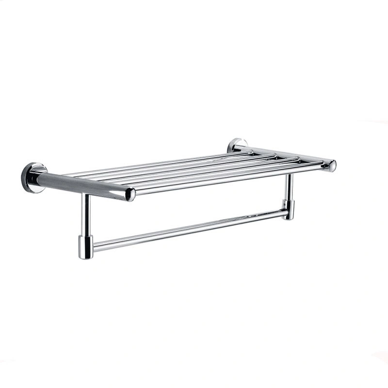 Silver Aluminum Towel Rack Wall Mounted Shower Room Hanger Foldable with Hook Towel Storage Holder Bathroom Accessories